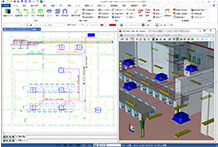 建築設備CAD FILDER Cube フィルダーキューブ：製品画面